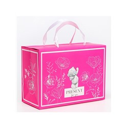 Пакет подарочный-коробка, 28 х 20 х 13 см «Present For You», упаковка, Me To You