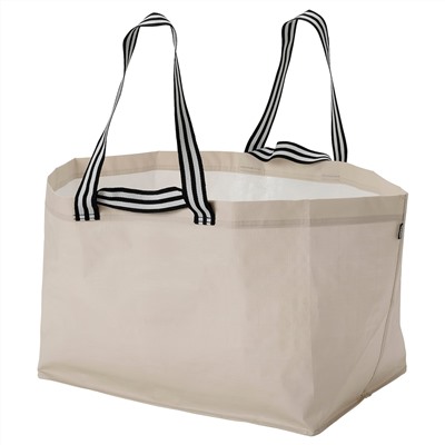 GÖRSNYGG, Tasche groß, hellbeige,, 57x37x39 cm/71 l