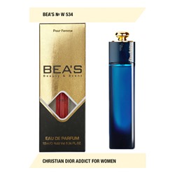 Парфюм Beas Christian Dior Addict for women W534 10 ml, Парфюм женский Beas W534 создан по мотивам аромата Christian Dior Addict