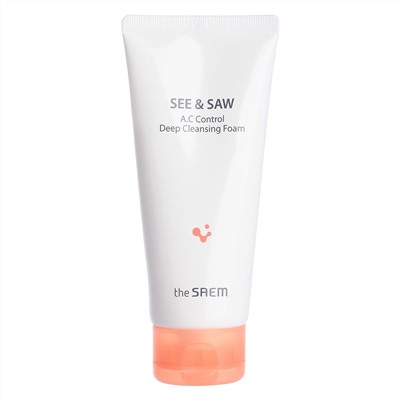 Пенка для лица (контроль чистоты и жирности) SEE & SAW A.C Control Deep Cleansing Foam, THE SAEM, 120 г