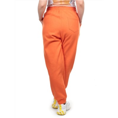 M047 ORANGE Брюки спортивные женские на флисе (100% хлопок) 7986