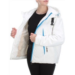 D004 WHITE Куртка демисезонная женская (100 гр. синтепон)