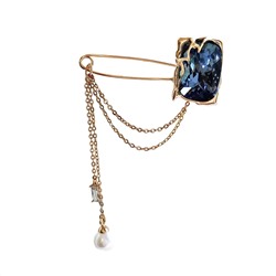 Брошь с кристаллами Swarovski