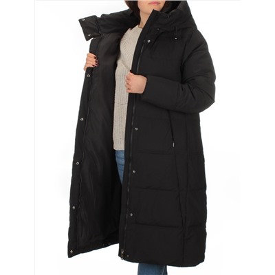 L-71 BLACK Пальто зимнее женское Flance Rose (200 гр. холлофайбер)