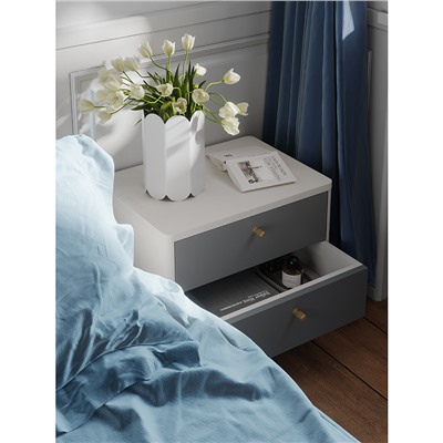 Тумба прикроватная Saga, Hordur, 55х40х50 см, белая