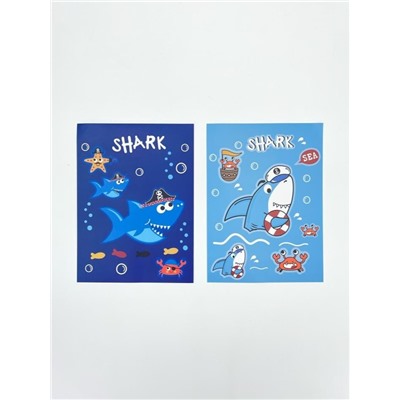 Набор наклеек 2 шт. "Sea shark", 11*15 см