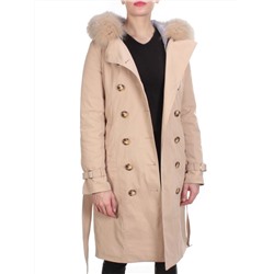 21002 DARK BEIGE Пальто зимнее женское MAILILUO (150 гр. холлофайбера)