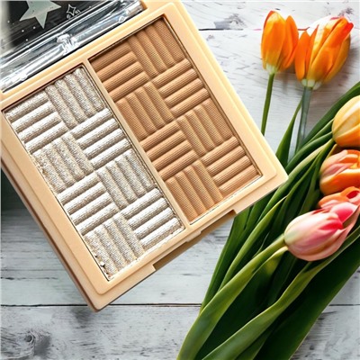 Набор Хайлайтер +Тени для век SEVENCOOL Арт 6606 тон 1