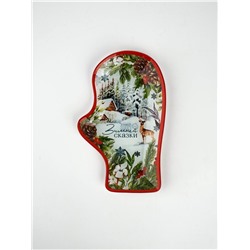 Блюдо новогоднее «Зимней сказки», 22.5×14×2 см
