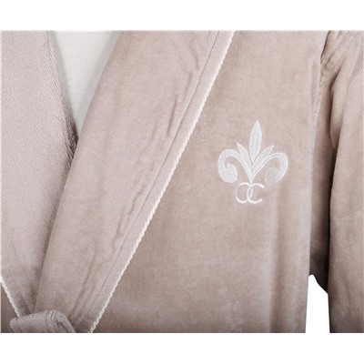 Халат Велюровый Мужской (L) Beyzade Kahve Bay Large Bornoz- EcoCotton