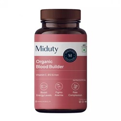 Органическая добавка для кроветворения (60 кап), Organic Blood Builder, произв. Miduty