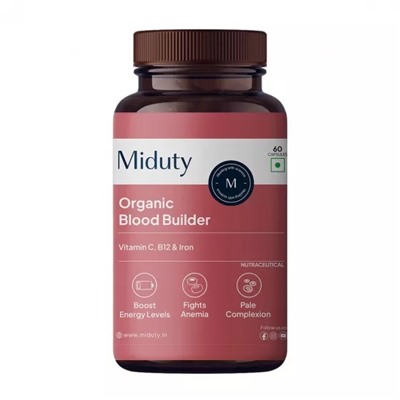 Органическая добавка для кроветворения (60 кап), Organic Blood Builder, произв. Miduty