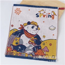 Cartoon breathable gauze scarf, 34*40cm