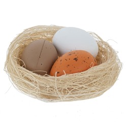 GAEM Набор из 4-х изделий декоративных "Гнездо пасхальное" (5,5*2), L14 W2 H17 см
