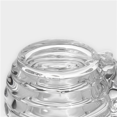 Баночка для мёда и варенья Доляна «Медвежонок», 200 мл, 11.5×9.3 см, стекло, прозрачная