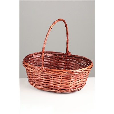 Корзина плетёная для хранения, ива, коричневая, набор 3 шт.