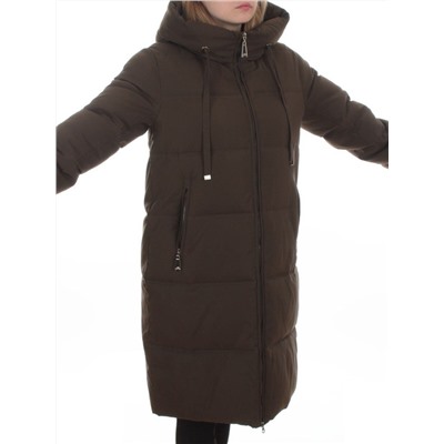 235 DK. GREEN Пальто зимнее женское (200 гр. холлофайбер)