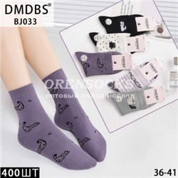 НОСКИ ЖЕНСКИЕ ХЛОПОК АССОРТИ ОТЛИЧНОГО КАЧЕСТВА DMDBS BJ033 В упаковке 10  пар
