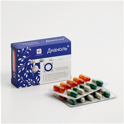 Дианоль натуральные растительные капсулы при сахарном диабете, №30×500 мг