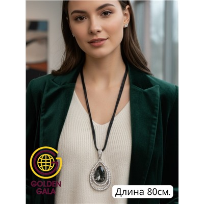 Кулон на кожаном шнурке "Женская грация" Арт КШ2130/09