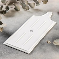 Блюдо для подачи Magistro «Гриль Бланш», 35.5×14 см, фарфор, белое