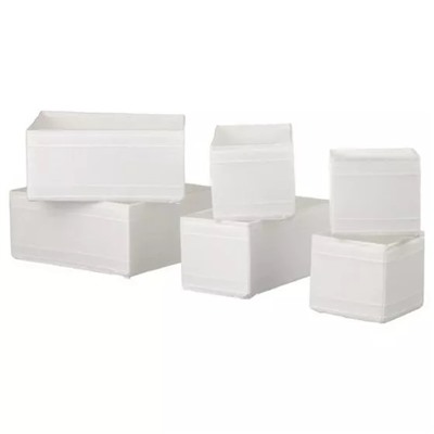Набор белых коробок (6 шт), SKUBB Box White Set, произв. IKEA