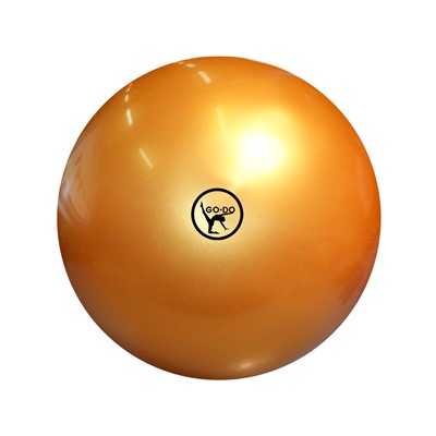 Мяч для художественной гимнастики GO DO. Диаметр 15 см. Цвет: золото. Производство: Россия.