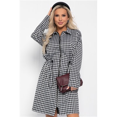 Платье Зарина (черно-белое) П14227-5М