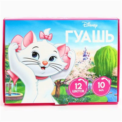 Гуашь 12 цветов по 10 мл, «Кошечка Мари», Коты аристократы