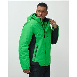 Горнолыжный костюм мужской зимний зеленого цвета 0075Z