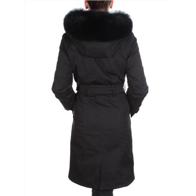 21002 BLACK Пальто зимнее женское MAILILUO (150 гр. холлофайбера)