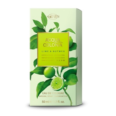 4711 Acqua Colonia Lime & Nutmeg Eau de Cologne Spray Одеколон унисекс, 50 мл