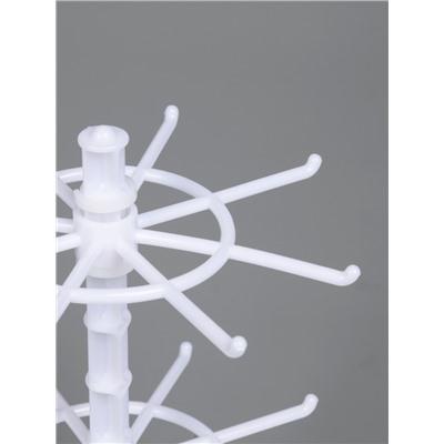 Подставка для украшений QF «Карусель», универсальная, 16×16×28 см, белая