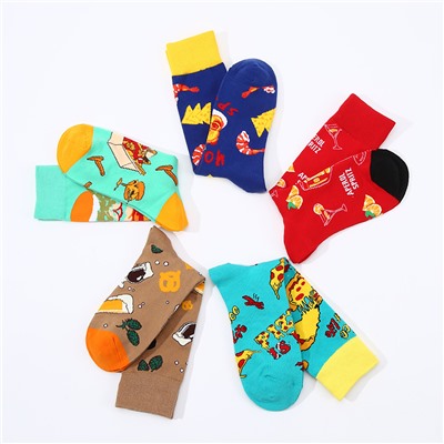 Haichin Tide, genuine demi-season trend socks, mid-length, European style