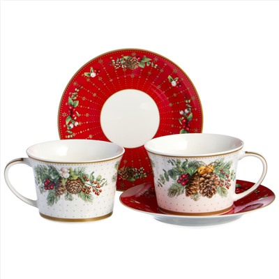 ЧАЙНЫЙ НАБОР LEFARD "CELEBRATION" НА 2 ПЕР. 4 ПР. 250 МЛ (КОР=12НАБ.)