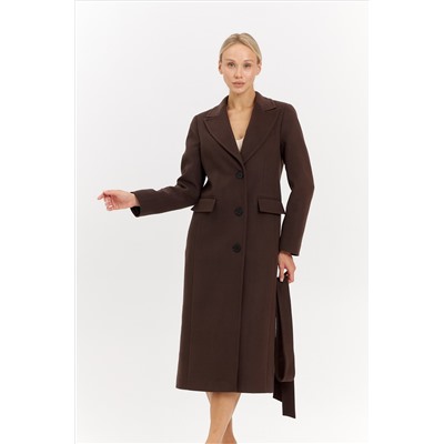 Пальто женское демисезонное 27210 (шоколад)