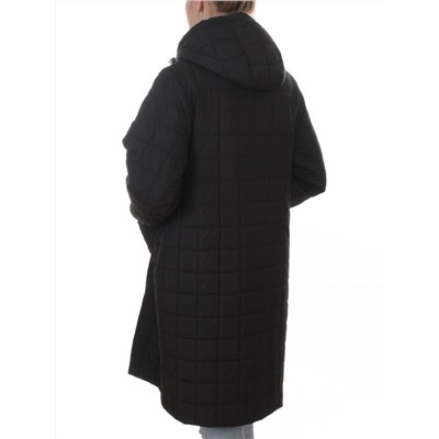 9605 BLACK Куртка стеганная демисезонная женская (100 гр. синтепон)