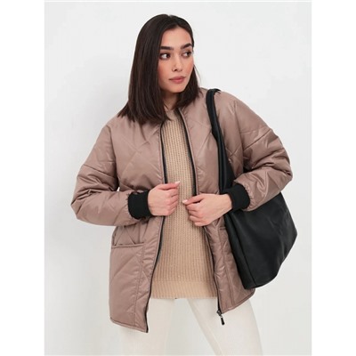 Демисезонная куртка-бомбер, цвет - бронза