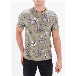 Big & Tall Leaf Print T-Shirt