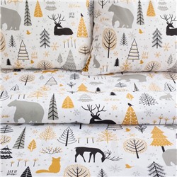 Постельное бельё "Этель" 1.5 сп Let it snow (вид 1) 143х215 см, 150х214 см, 70х70 см - 2 штуки