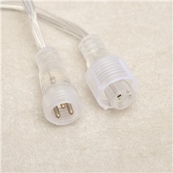 Гирлянда «Сеть» 2 × 3 м, IP44, УМС, прозрачная нить, 384 LED, свечение тёплое белое, 220 В