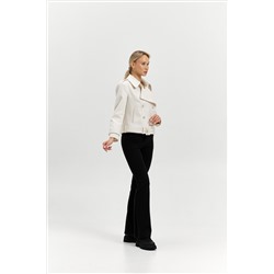 Полупальто женское демисезонное 25999 (молочный/рубчик)