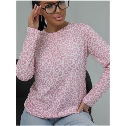 Лонгслив "Леопард" Розовый