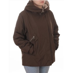 8008 BROWN Куртка демисезонная женская (100 гр. холлофайбер)