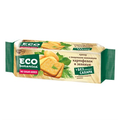 Крекер Eco-botanica с пищевыми волокнами, картофелем и зеленью 175г/Красный Октябрь