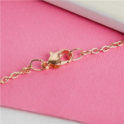 Набор детских украшений Выбражулька «Бантик», 2 предмета: кулон, кольцо, розовый