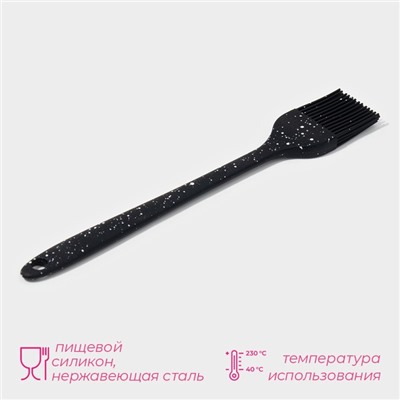 Кисть Доляна «Орион», силикон, 20.5×3.3×0.9 см, чёрная