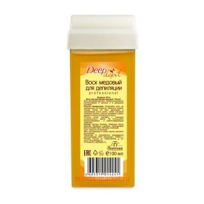Ф-421w Deep depil Воск для депиляции медовый Honey 100 мл, ВОСК ДЛЯ ДЕПИЛЯЦИИ МЕДОВЫЙ "HONEY". 100 МЛ. Ф-421W
