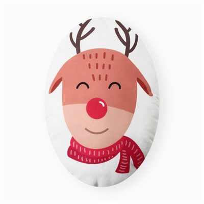 Подушка новогодняя декоративная "Этель" Christmas deer 28*37 см