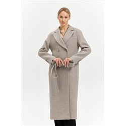 Пальто женское демисезонное 26102 (бежевый/диагональ)